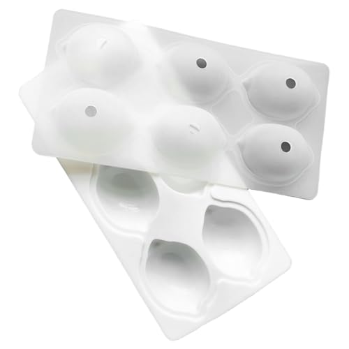 Eyccier 1pc de molde de silicona de fruta, 6 cuadrículas creativas de limón moldes de silicona únicos, moldes de fundición antiadherentes para brownies, pasteles, mouses, sartenes, postres.