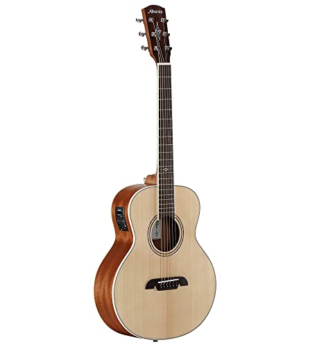 Alvarez Lj2E Little Jumbo Travel Guitar With Deluxe Gig Bag & Eq #TOP21
