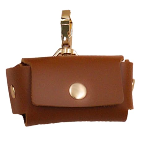 Kangnice Compact PU Leather Rings Keeper Portable PU Leather Rings Storage Box For Dog Collar Wedding Proposals