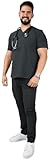UNIFORMES BÁRBARA - Uniforme Quirúrgico Para Hombre Corte Recto Stretch Con Bolsillos en la Filipina Repelente a Fluidos...