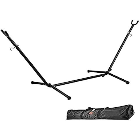 Goutime Portable Hammock Stand with Carry Bag, Fits Hammocks 9 Feet Long,450lb Capacity Black Cover