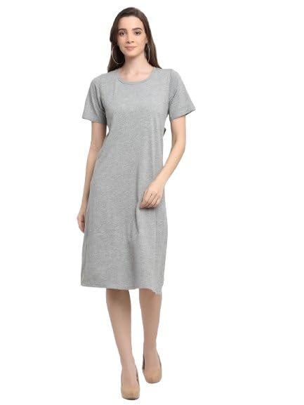 Image of Women's A-Line Cotton Midi Dress