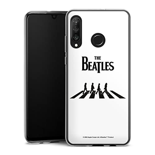 DeinDesign Coque en Silicone Compatible avec Huawei P30 Lite Premium Etui Silicone Coque Souple The Beatles Abbey Road Musique - Les Beatles, Paul McCartney, John Lennon, RIngo Starr, George Harrison DeinDesign Coque en Silicone Compatible avec Huawei P30 Lite Premium Etui Silicone Coque Souple The Beatles Abbey Road Musique