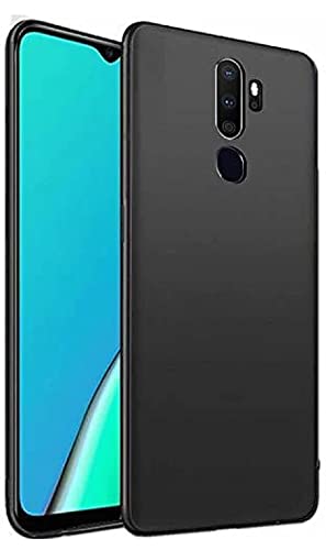 Image of Mobile Back Cover Case for Oppo A9 2020 (Silicone Case|CameraProtection|Black SC1510)