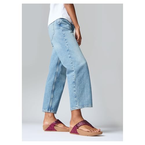 Image of FitFlop Women's LULU Suede Toe-Post Sandals | Lightweight Summer Walking Sandals with Cushioned Comfort, Arch Support & Grip