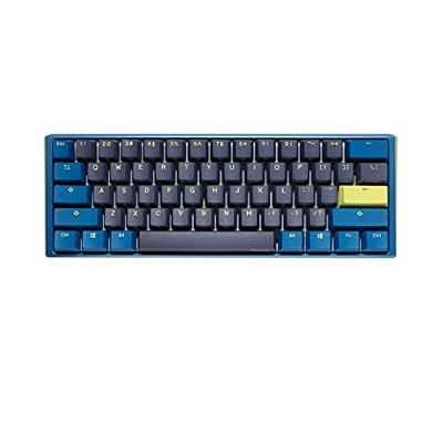 Ducky One 3 Mini Daybreak 60% Mechanical Keyboard: Quack Mechanics Dampening, Hot-Swappable Cherry MX Siver Switches, High-Density PBT Tripleshot Keycaps, RGB, US