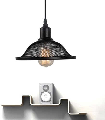 Lámpara colgante araña estilo rústico casquillo E27 metal calado lámparas de techo decorativas 2