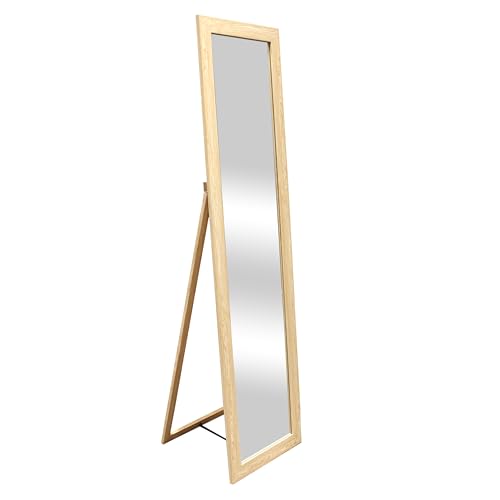 HOME DECO FACTORY - HD4355 Miroir Psyché en Bois - Design Élégant - Parfait Salon ou Chambre -...