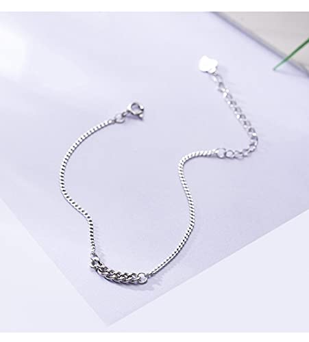 Bijoux cadeau pour femme fille bracelet réglable chaîne S925