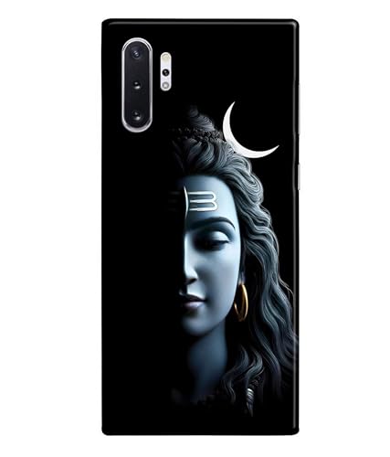 Image of Lord Shiva Half Face Printed Hard Back Case Cover Compatible for Samsung Galaxy Note 10 Plus /Samsung Galaxy Note 10 Pro (Multicolor) - D1668