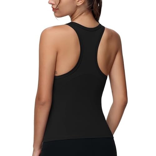 THE GYM PEOPLE Women's Racerback Workout Tank Tops Slim Fit Soft Sleeveless Yoga Shirts