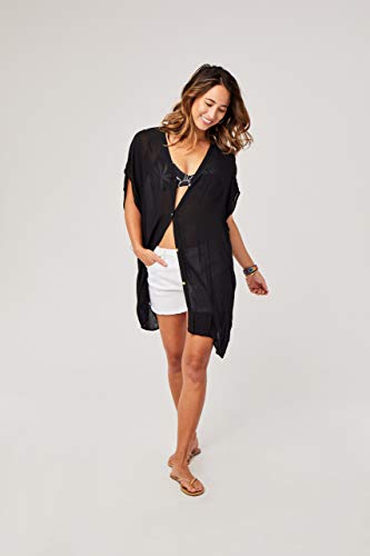CARVE Designs Women's Iris Cover Up, Black, XL