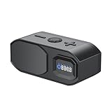 RayangSound Bluetooth-Radio-Wecker mit Lautsprecher für Schlafzimmer，（CHJ668-Black）