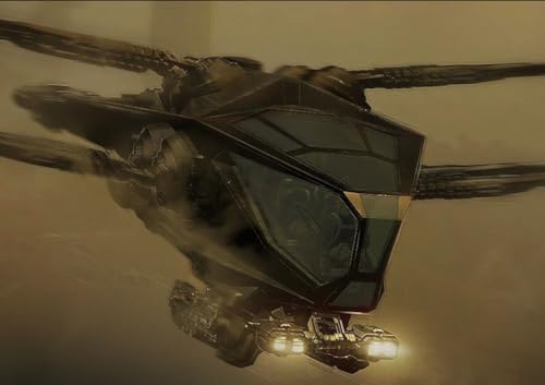 HiPlay Meng Plastic Model Kits: Dune Series Atreides Ornithopter, Glue-Free Color Separation Assembly Collectible Figures (MMS-011)