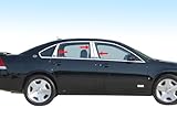 Made in USA! Works With 06-13 Chevy Impala 6PC Stainless Steel Chrome Pillar Post Trim