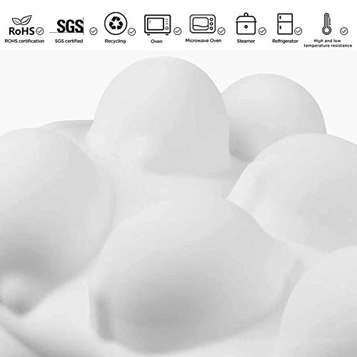 OCPO KITCHEN Lemons Silicone Mold for Baking Mousse Cake, Candy, Chocolate Dessert, Pastry, Ice Cream, Pudding, Lemon (15-Cavity)