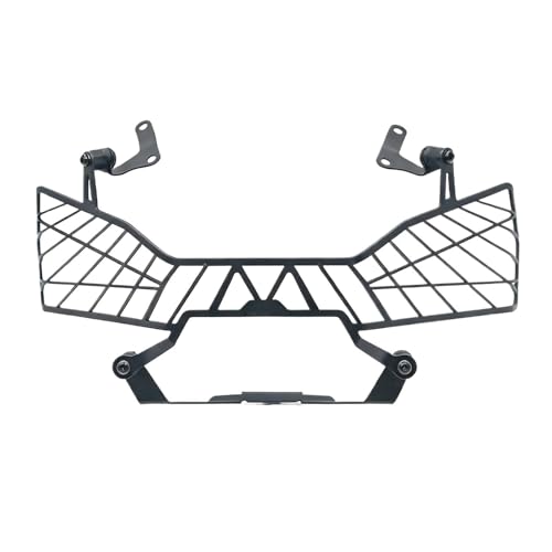 Protection phare CF 800MTX grille métallique et cache abat-jour moto