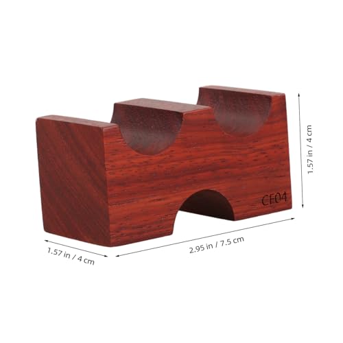 Accesorios de escritorio de madera para sujetar cables de audio y evitar enredos 2