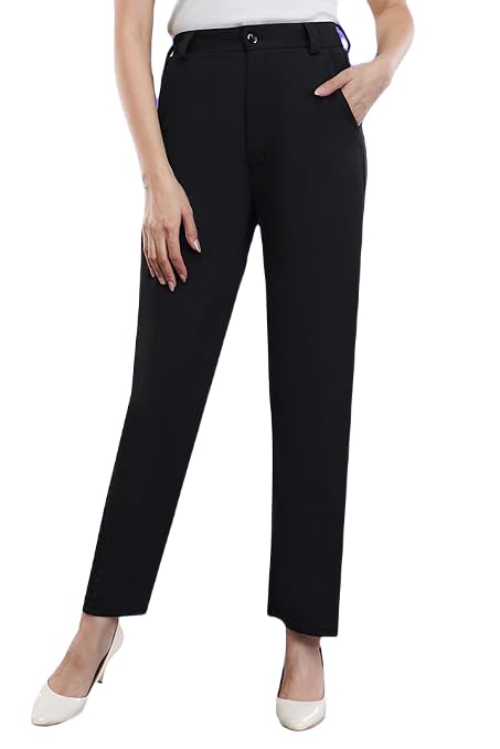 Women's Professional Black Dress Pants - Sleek Design, Perfect for Business and Formal Events-picture-37