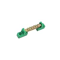 6 Positionen Grün, Klemme Erdungsschiene Schraubblock: Barriere Messing, elektrische Verteilung Bus Bar Block für Auto, Boot, Marine, RV, Yacht, Schiff Stromverteilung