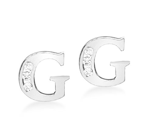 Preisvergleich Produktbild Carissima Gold Damen-Ohrringe 9 k (375) Weißgold Rundschliff Zirkonia