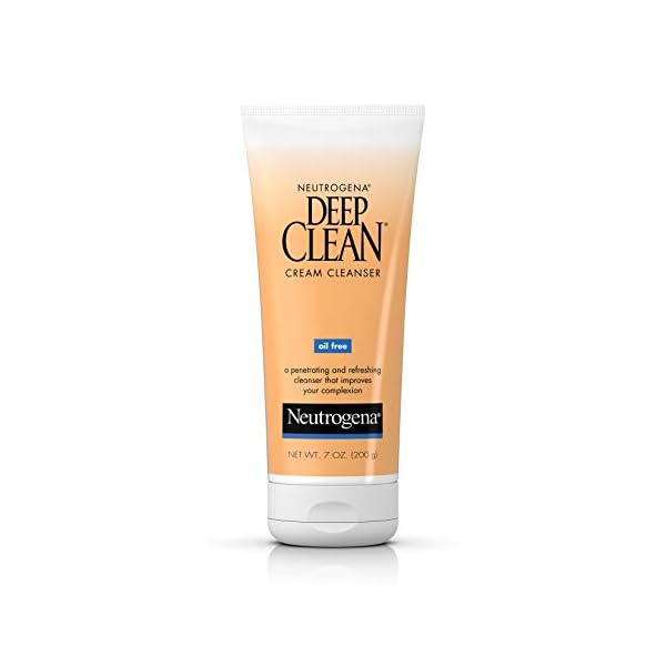 Neutrogena-Deep-Clean-Daily-Facial-Cream-Cleanser-with-Beta-Hydroxy-Acid-to-Remove-Dirt-Oil-Makeup-Alcohol-Free-Oil-Free-Non-Comedogenic-7-fl-oz Neutrogena Deep Clean Daily Facial Cream Cleanser with Beta Hydroxy Acid to Remove Dirt, Oil & Makeup, Alcohol-Free, Oil-Free & Non-Comedogenic, 7 fl. oz