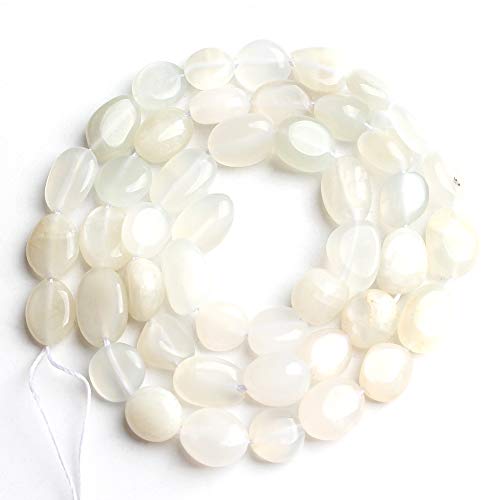 Love Beads Natural Stone Irregular White Moonstone Beads 4-7mm Beads for Jewelry Making DIY Beads Bracelets 15inches
