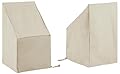 Crosley Furniture Patio Furniture Covers, Waterproof 2-Piece Outdoor Chair Cover Set for Dining Side Chairs, Tan