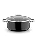 WMF Fusiontec Mineral Pro, Bratentopf, Deckel, 24 cm, langlebig, kratzfestes Material, Kochtopf Induktion, für alle Herdarten geeignet, Made in Germany, schwarz, 0518635290