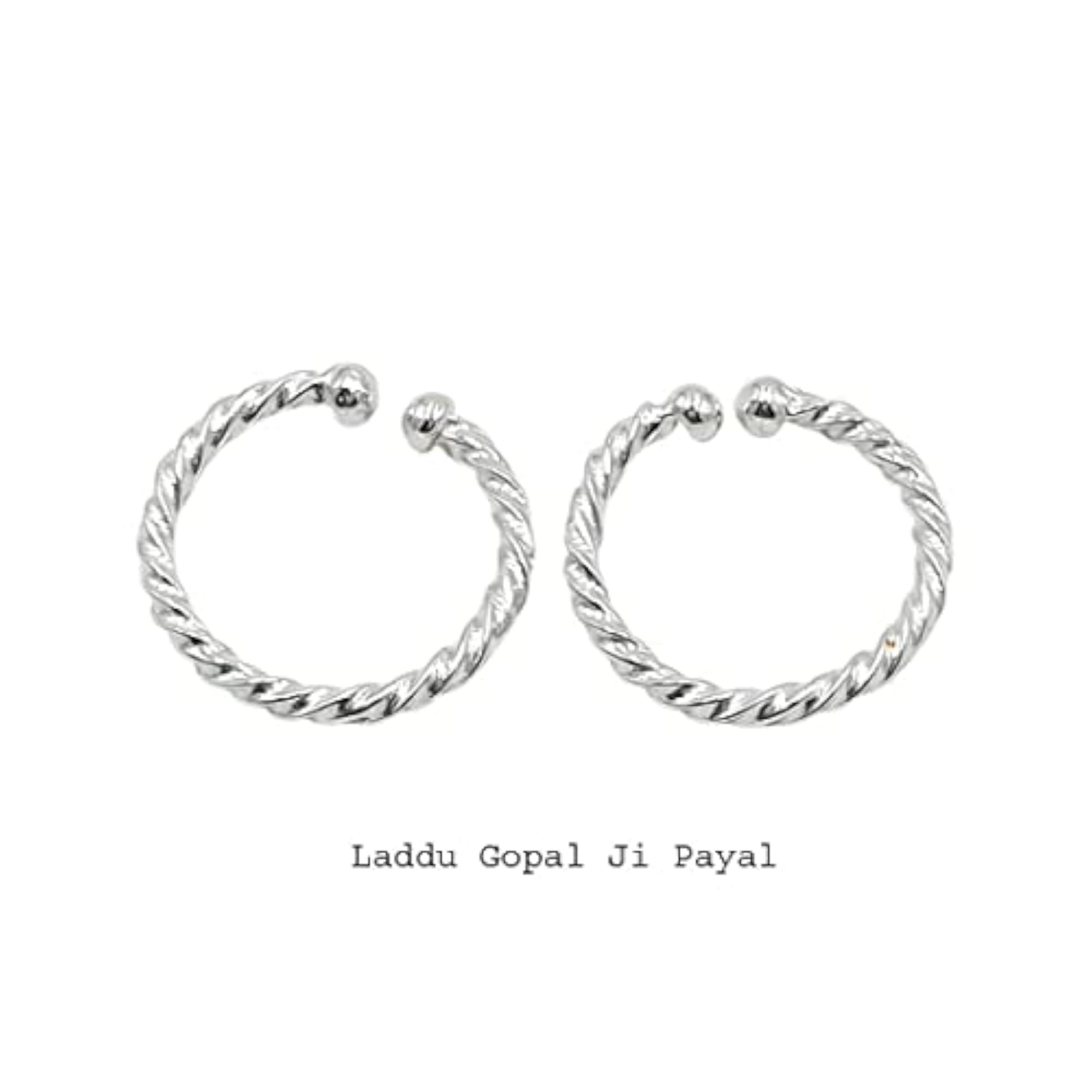Chandi Laddu Gopal Ji Anklet/Kada Payal for Idol