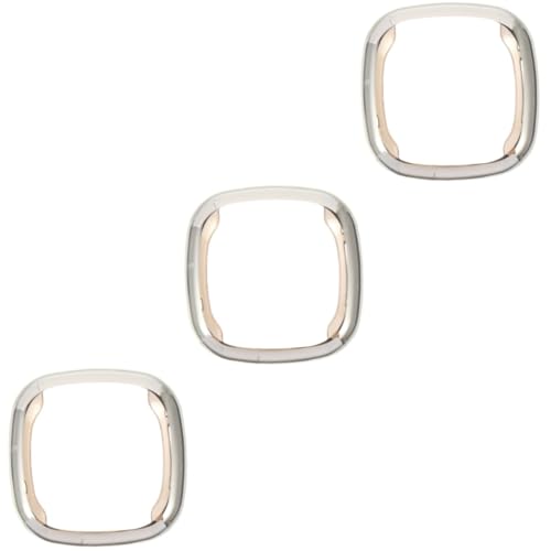 OSALADI 3 Pcs Case Watch Screen Shell Overall Accessories Glass Protective Film Protective Cover for Watch Anti Scratch Watch Cover Electroplating Pc Shell Earth Tones Protective Ring