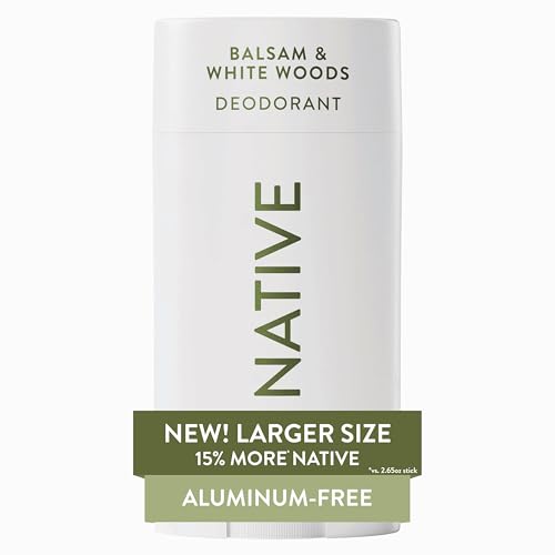 Native Aluminum Free Deodorant, Balsam & White Woods, Large Size ...