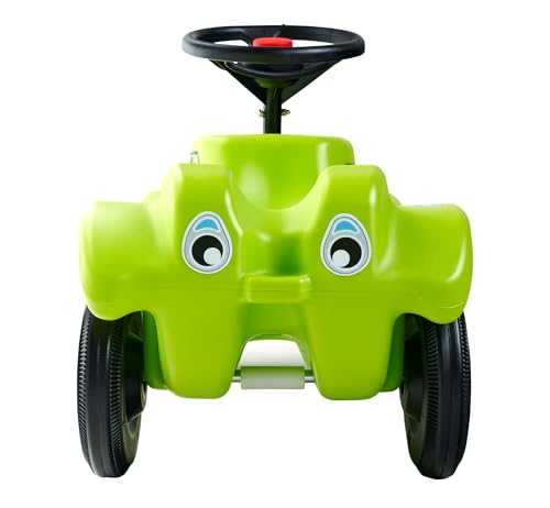 Big Bobby Car Classic Dino - Rutschauto ab 1 Jahr im bunten Dino-Design mit schwarzem Sicherheits-Lenkrad und Hupe, für Kinder ab 12 Monaten (bis 50 kg), grün mit Aufklebern – Bild 4