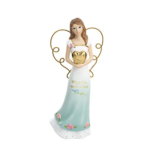 Pavilion Gift Company Mom You are So Loved-6.5 Inch Collectible Angel Figurine, Blue