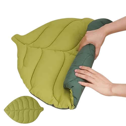 犬用クールマット - 猫用冷却マット アウトドア対応 - 滑り止め洗える葉型ベッドブランケット ケージ車ビーチプールキャンプ屋内用