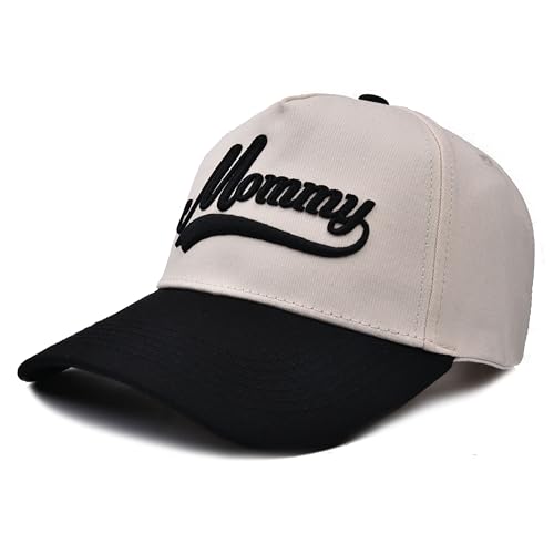 Gorra Trucker Mom para Mujer Ajustable Vintage Beige miniatura 2