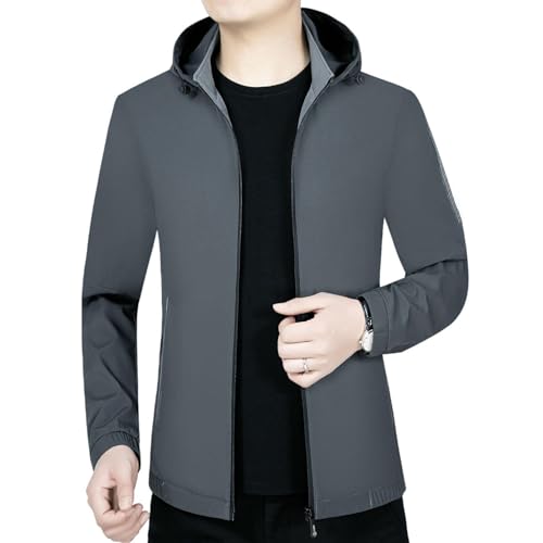 Chaqueta casual estrecha hombre olvida el frío con esta capucha