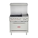 Kratos Commercial Gas Range, 36" Wide wi...