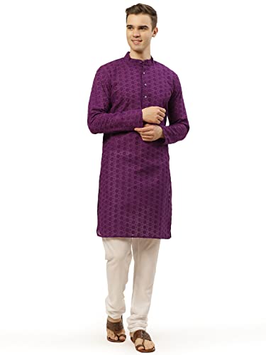 Image of Jompers Men's Embroidered Straight Kurta Pyjama Set.