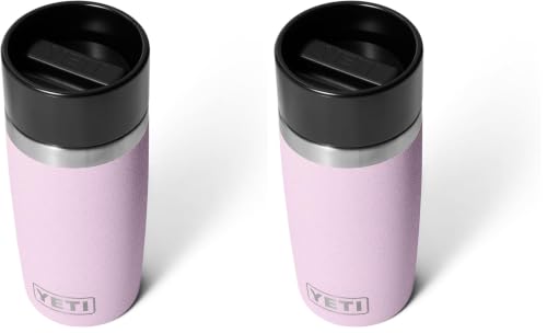 Image of YETI Rambler 12 oz Travel Bottle, Stainless Steel, Vacuum Insulated with Leakproof Commuter Cap, Cherry Blossom (Pack of 2)