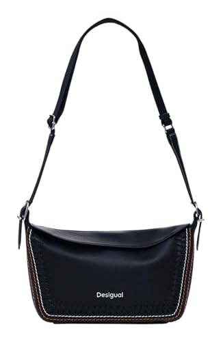Sac bandoulière Munich Trama Desigual noir petit format sacoche épaule tendance femme