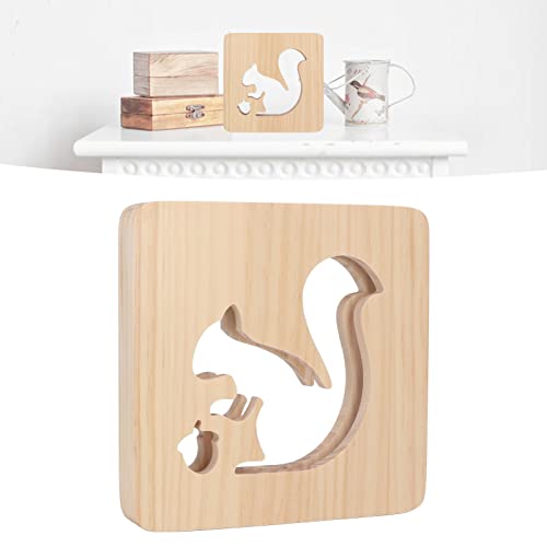 Lámpara de mesa LED con diseño de ardilla y luz cálida USB miniatura 6