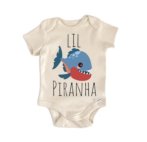Piranha Fish Tropical - Baby Boy Girl Clothes Infant Bodysuit Funny Cute Newborn
