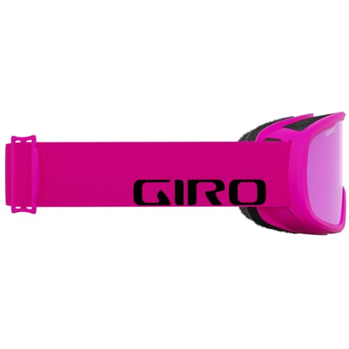 Image of Giro Cruz Adult Snow Goggles - Bright Pink Wordmark Strap with Amber Pink Lens (2021)