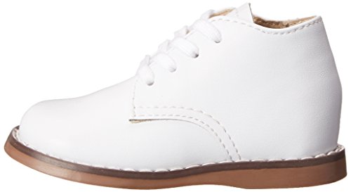Footmates Todd Lace-Up Bootie Leather Toddler And Baby Walking Shoes With Wide Toe Box And Custom-Fit Insoles, Non-Marking Outsoles, White - 5 Toddler (1-4 Years) #TOP6