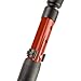 Flexyfoot Shock Absorbing Comfy Grip Double Adjustable Crutch - Improves Safety, Improves Grip, Reduces Shocks & Jarring – Left Handed - Red