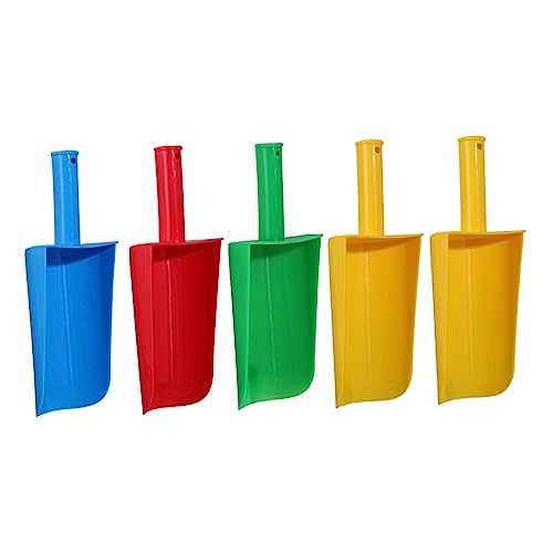 Toddmomy 5 Piezas Palas de Plástico para Resistentes y Prácticas para Playa Jardín y Caja de Arena Juguetes Divertidos para Excavar y Moldear Arena Exteriores Color