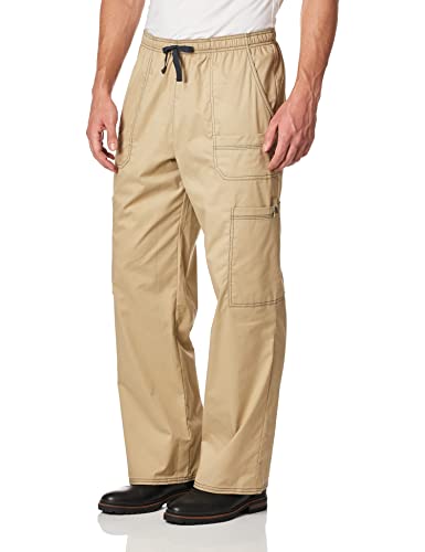Dickies Men's Genflex Utility Drawstring Cargo Scrubs Pant, Dark Khaki, X-Large #TOP2