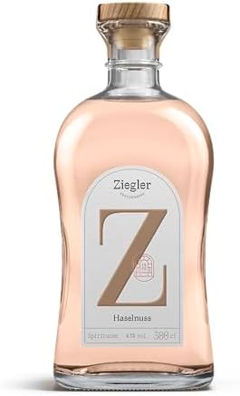 Ziegler Haselnuss 43% (1x 3) - Aromatischer Haselnussgeist mit feinen Röstaromen