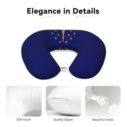 Almohada cuello U espuma viscoelástica 25 cm x 30 cm miniatura 4